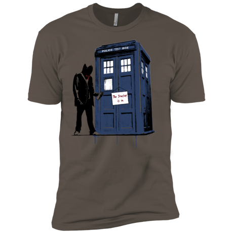 T-Shirts Warm Grey / X-Small Exit Through Tardis Men's Premium T-Shirt