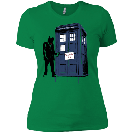 T-Shirts Kelly Green / X-Small Exit Through Tardis Women's Premium T-Shirt