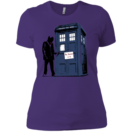 T-Shirts Purple / X-Small Exit Through Tardis Women's Premium T-Shirt
