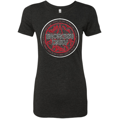 T-Shirts Vintage Black / Small Exorcise Daily Women's Triblend T-Shirt