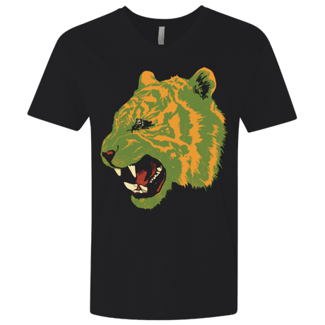 T-Shirts Black / X-Small Eye Of The Tiger Men's Premium V-Neck