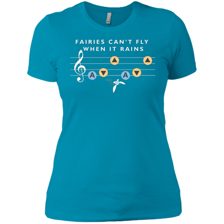 T-Shirts Turquoise / X-Small Fairies Can't Fly When It Rains Women's Premium T-Shirt