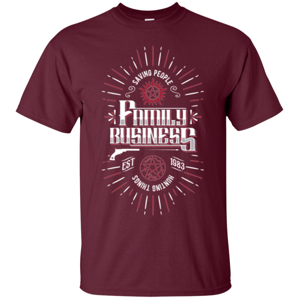 T-Shirts Maroon / Small Family Business T-Shirt