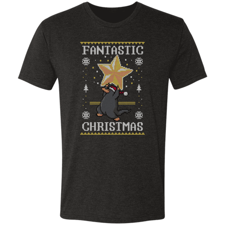 T-Shirts Vintage Black / S Fantastic Christmas Men's Triblend T-Shirt