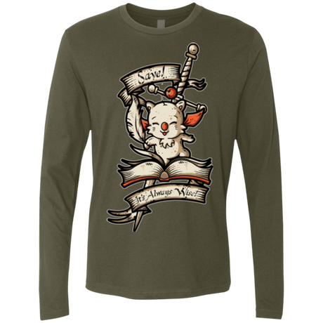 T-Shirts Military Green / Small FANTASY SAVE POINT Men's Premium Long Sleeve