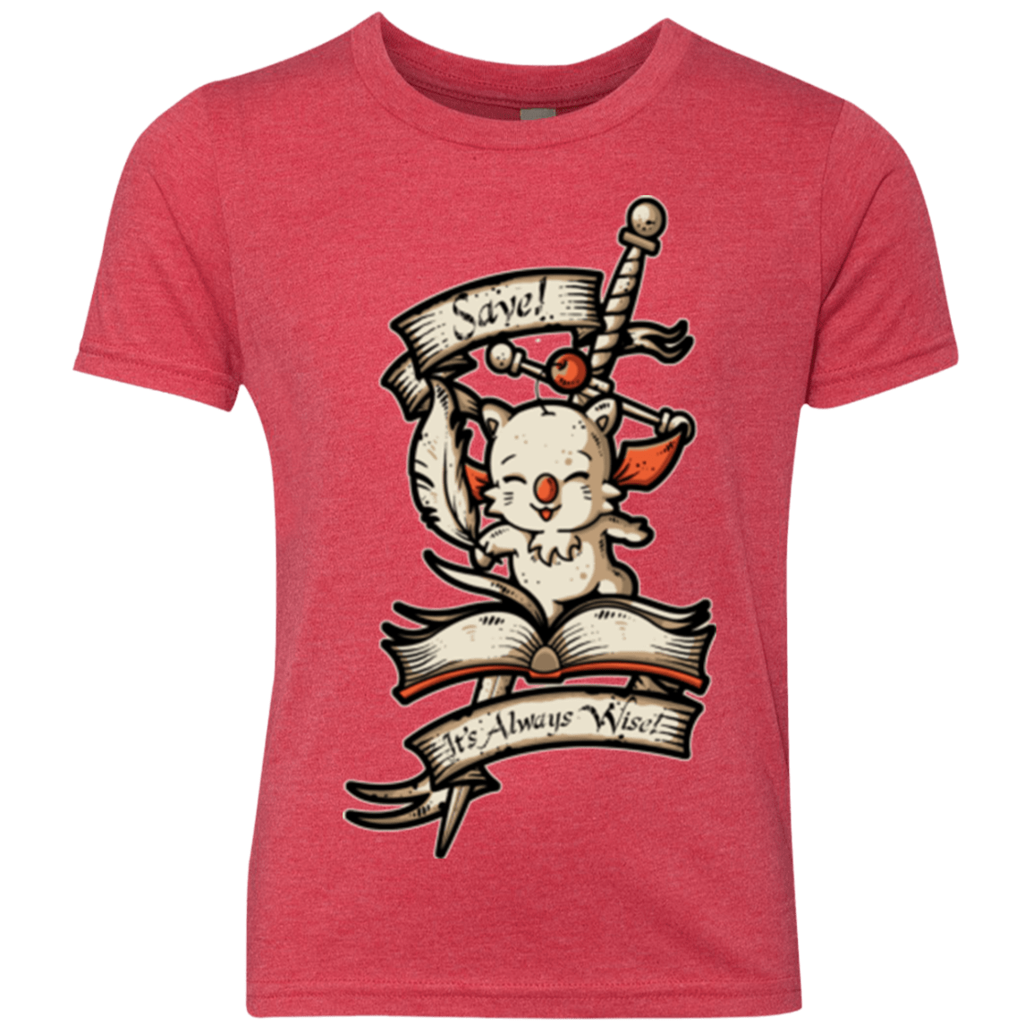 T-Shirts Vintage Red / YXS FANTASY SAVE POINT Youth Triblend T-Shirt