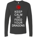 T-Shirts Heavy Metal / Small Feed dragons Men's Premium Long Sleeve
