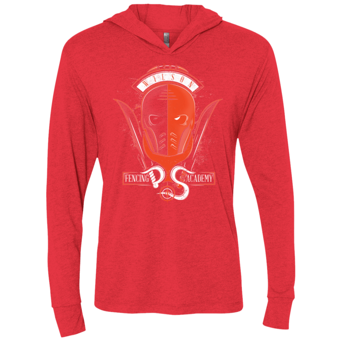 T-Shirts Vintage Red / X-Small Fencing Academy Triblend Long Sleeve Hoodie Tee