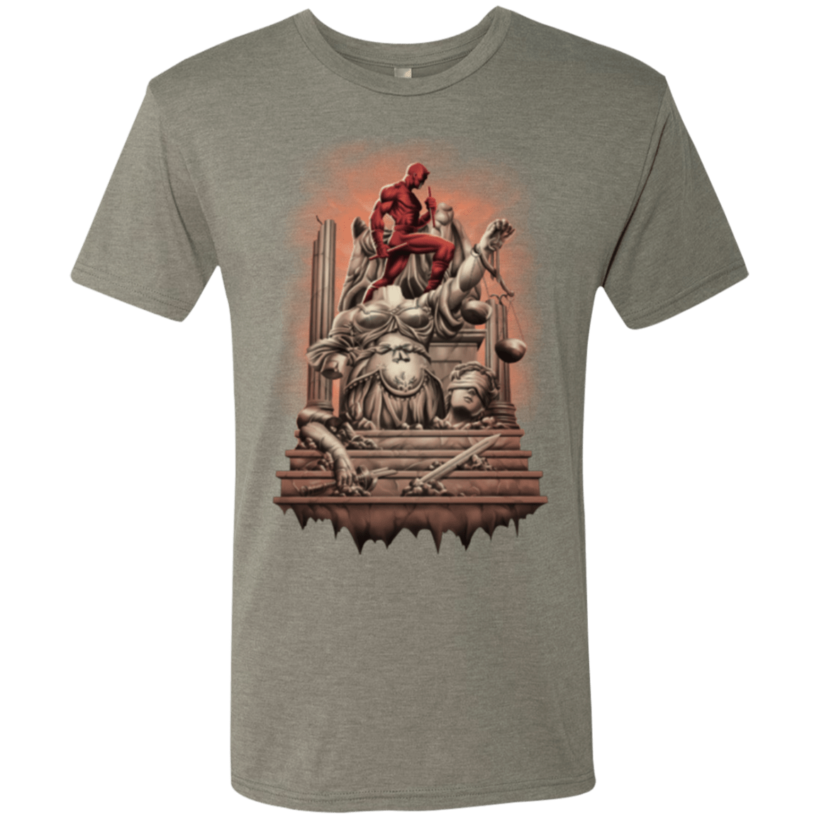 T-Shirts Venetian Grey / Small Fiat Justitia Ruat Caelum Men's Triblend T-Shirt