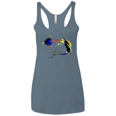 T-Shirts Indigo / X-Small FIB Women's Triblend Racerback Tank