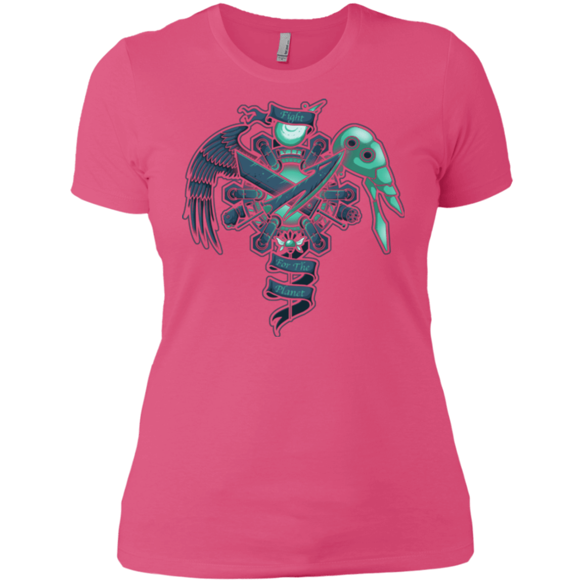 T-Shirts Hot Pink / X-Small FIGHT FOR THE PLANET Women's Premium T-Shirt