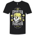 T-Shirts Black / X-Small Fighter Forever Ken Men's Premium V-Neck