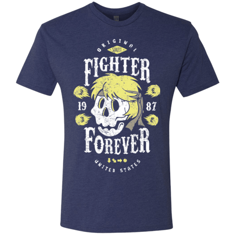 T-Shirts Vintage Navy / Small Fighter Forever Ken Men's Triblend T-Shirt