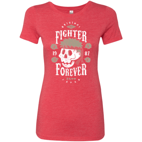 T-Shirts Vintage Red / Small Fighter Forever Ryu Women's Triblend T-Shirt