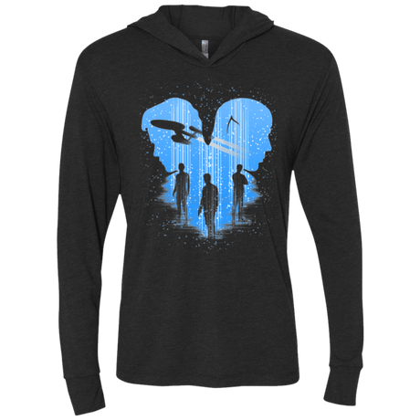 T-Shirts Vintage Black / X-Small Final Frontier Classic Triblend Long Sleeve Hoodie Tee