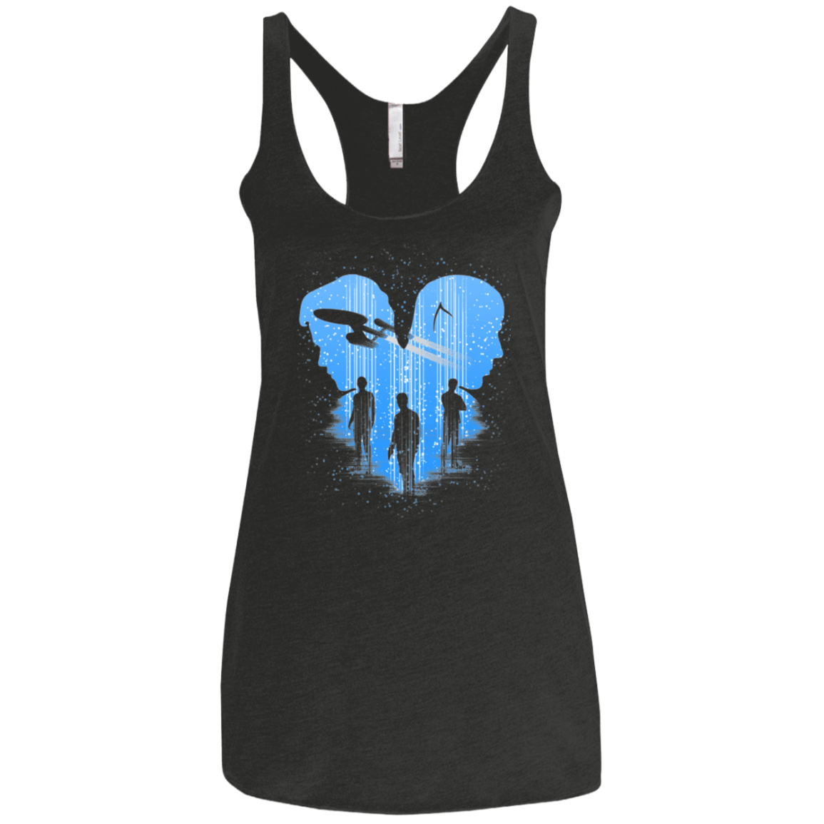 T-Shirts Vintage Black / X-Small Final Frontier Classic Women's Triblend Racerback Tank