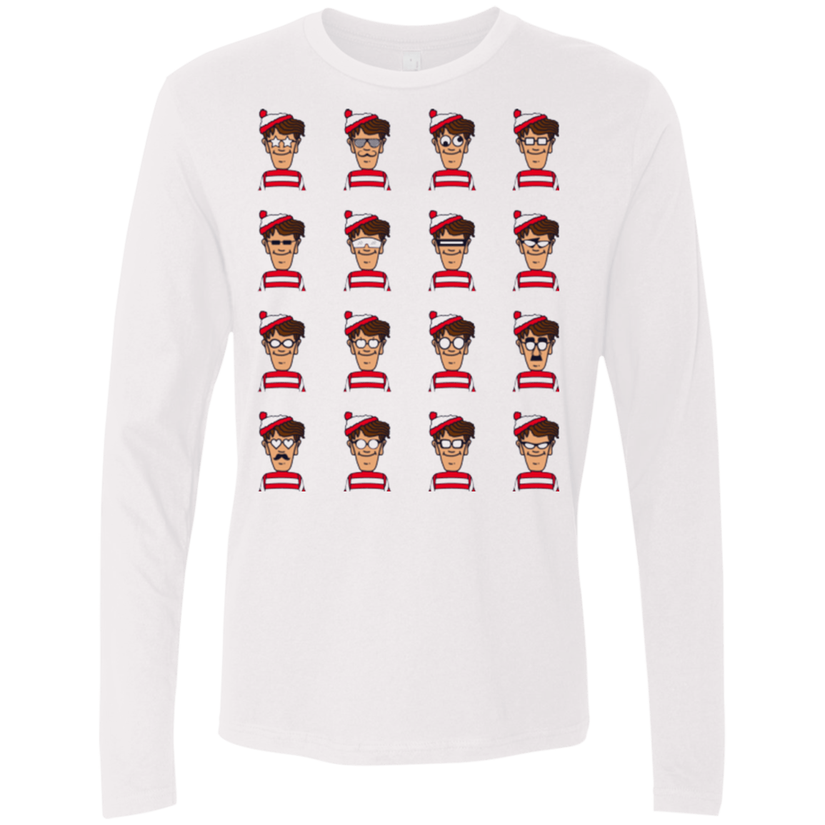 T-Shirts White / Small Find Him Men's Premium Long Sleeve