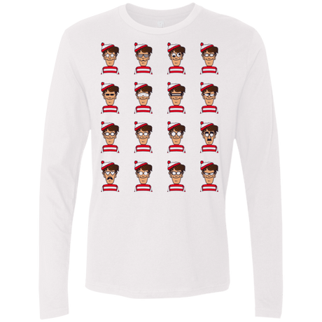 T-Shirts White / Small Find Him Men's Premium Long Sleeve