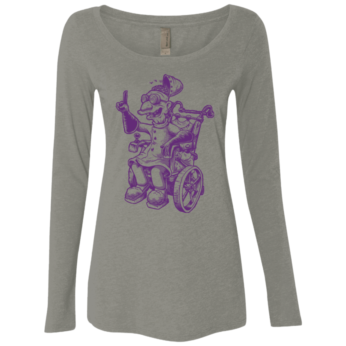 T-Shirts Venetian Grey / Small Finklesworth Women's Triblend Long Sleeve Shirt