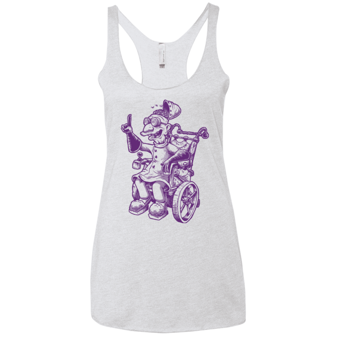 T-Shirts Heather White / X-Small Finklesworth Women's Triblend Racerback Tank