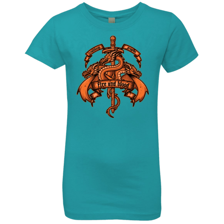 T-Shirts Tahiti Blue / YXS FIRE AND BLOOD Girls Premium T-Shirt