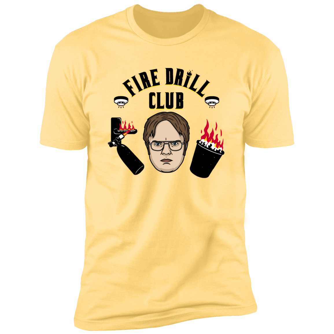 T-Shirts Banana Cream / S Fire Drill Club Men's Premium T-Shirt