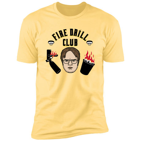 T-Shirts Banana Cream / S Fire Drill Club Men's Premium T-Shirt