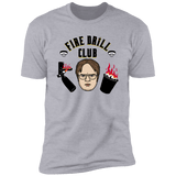 T-Shirts Heather Grey / S Fire Drill Club Men's Premium T-Shirt