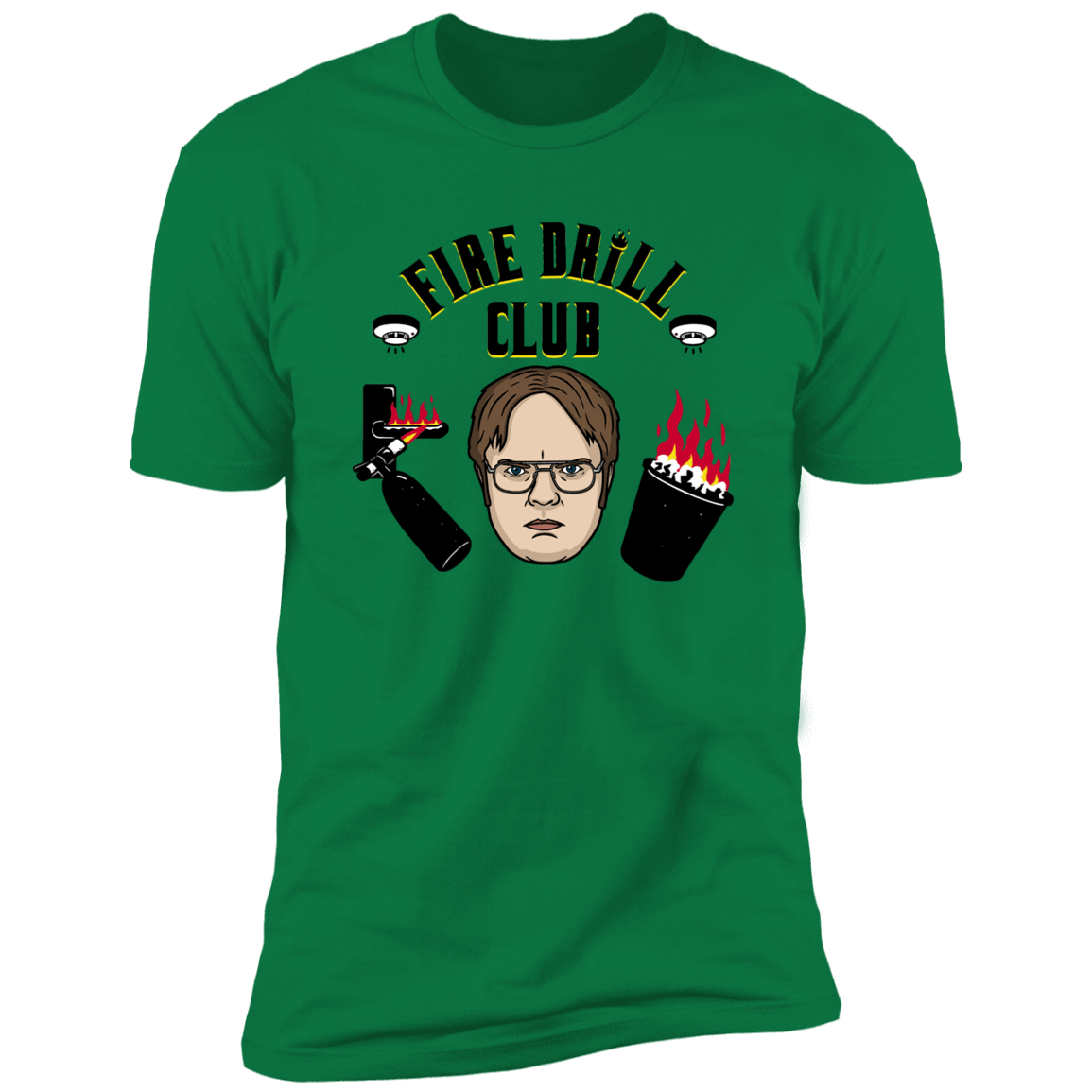 T-Shirts Kelly Green / S Fire Drill Club Men's Premium T-Shirt