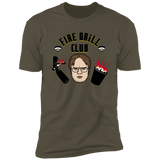 T-Shirts Military Green / S Fire Drill Club Men's Premium T-Shirt