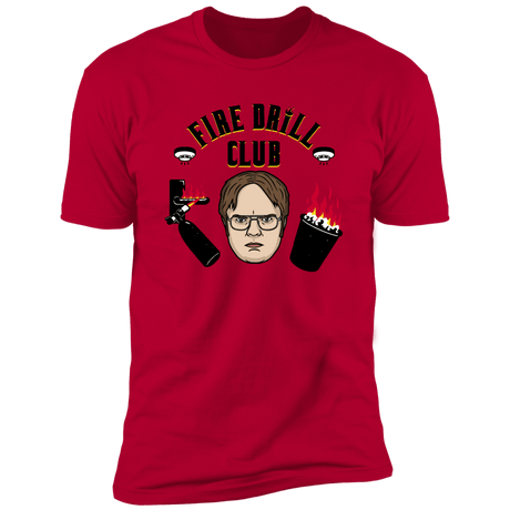 T-Shirts Red / S Fire Drill Club Men's Premium T-Shirt