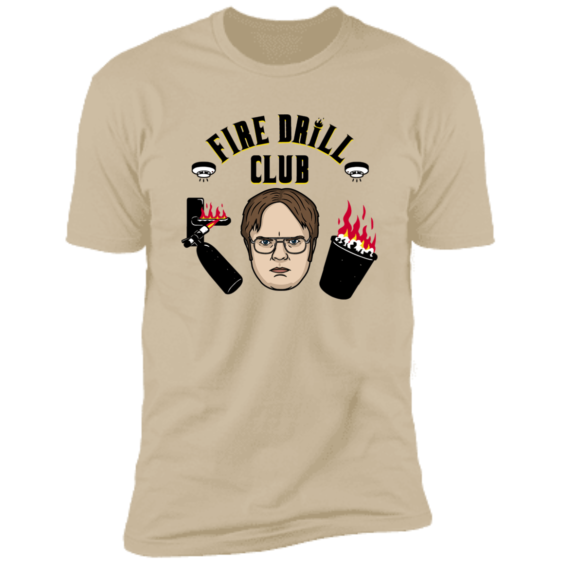 T-Shirts Sand / S Fire Drill Club Men's Premium T-Shirt