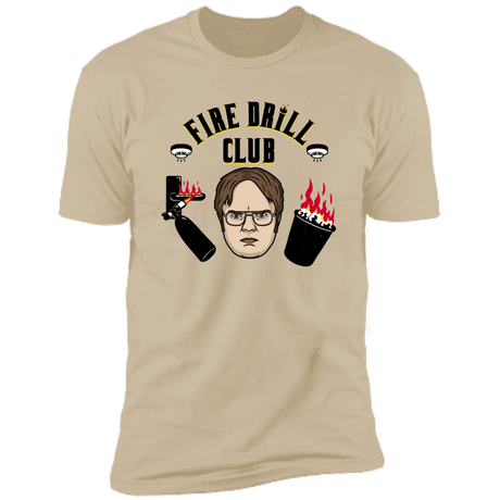 T-Shirts Sand / S Fire Drill Club Men's Premium T-Shirt