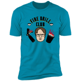T-Shirts Turquoise / S Fire Drill Club Men's Premium T-Shirt
