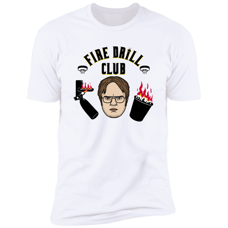 T-Shirts White / S Fire Drill Club Men's Premium T-Shirt