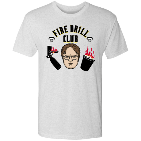 T-Shirts Heather White / S Fire Drill Club Men's Triblend T-Shirt