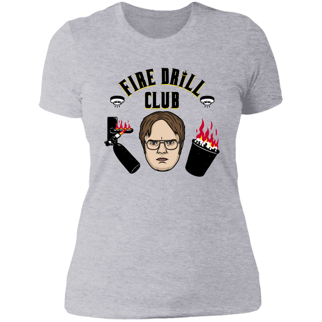 T-Shirts Heather Grey / S Fire Drill Club Women's Premium T-Shirt
