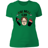 T-Shirts Kelly Green / S Fire Drill Club Women's Premium T-Shirt