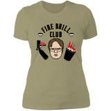 T-Shirts Light Olive / S Fire Drill Club Women's Premium T-Shirt