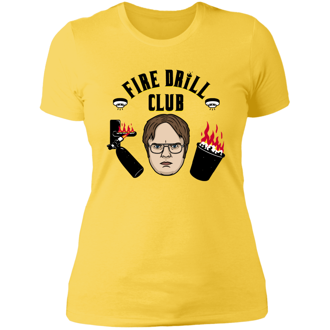 T-Shirts Vibrant Yellow / S Fire Drill Club Women's Premium T-Shirt