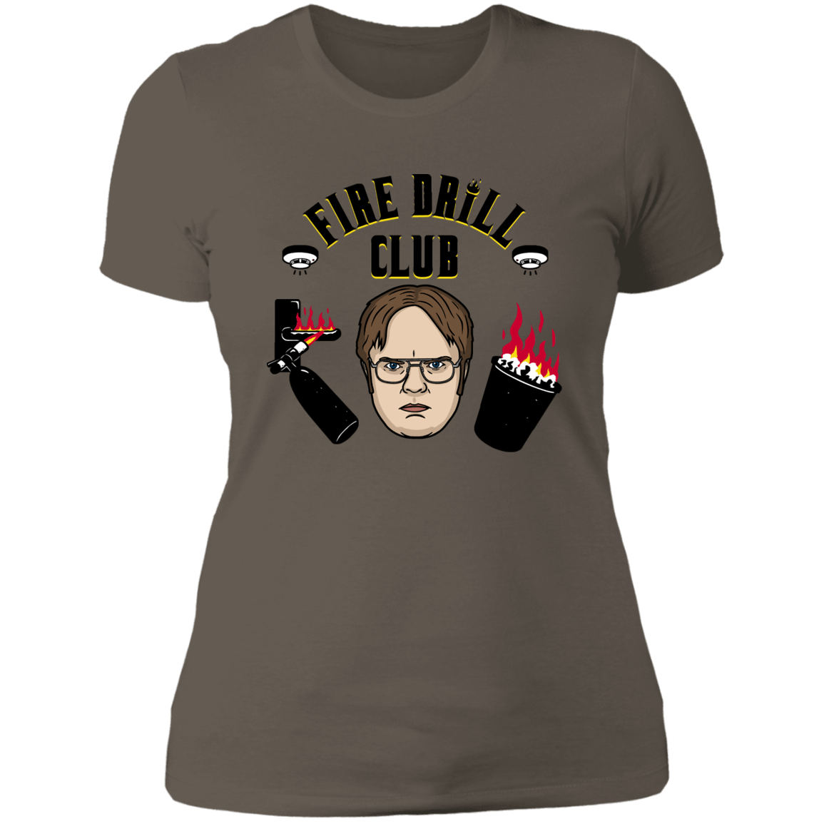 T-Shirts Warm Grey / S Fire Drill Club Women's Premium T-Shirt