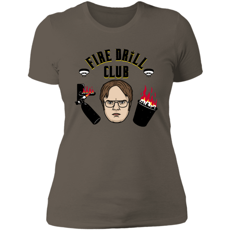 T-Shirts Warm Grey / S Fire Drill Club Women's Premium T-Shirt