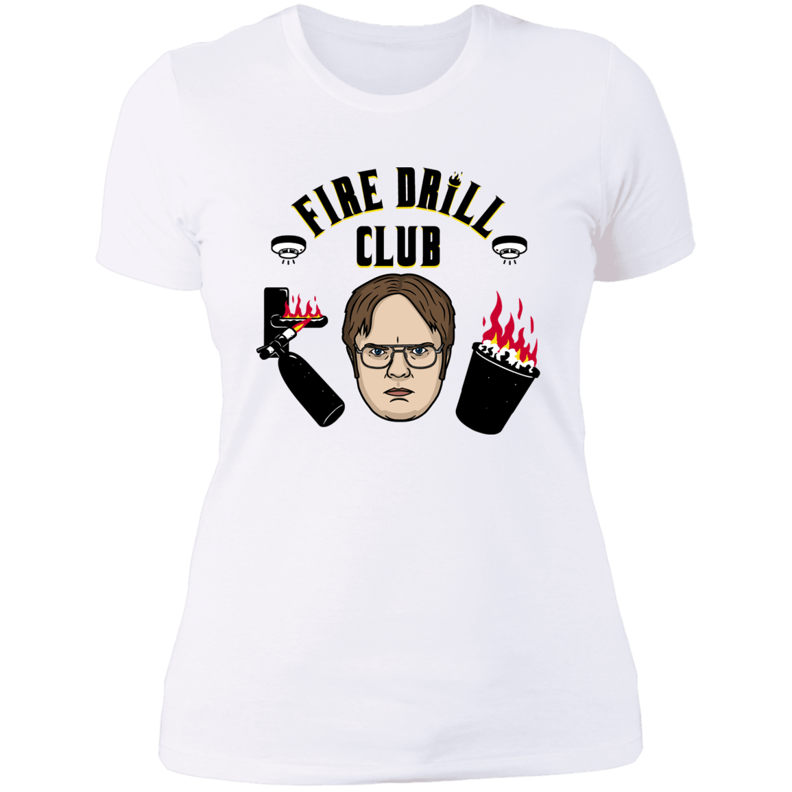 T-Shirts White / S Fire Drill Club Women's Premium T-Shirt