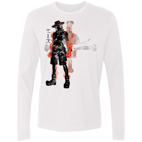 T-Shirts White / Small Fire fist Men's Premium Long Sleeve