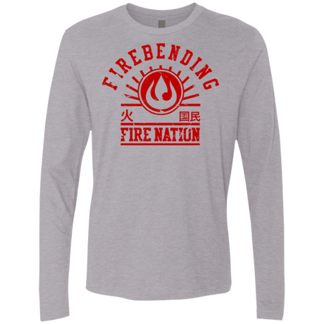 T-Shirts Heather Grey / Small Fire Nation Men's Premium Long Sleeve