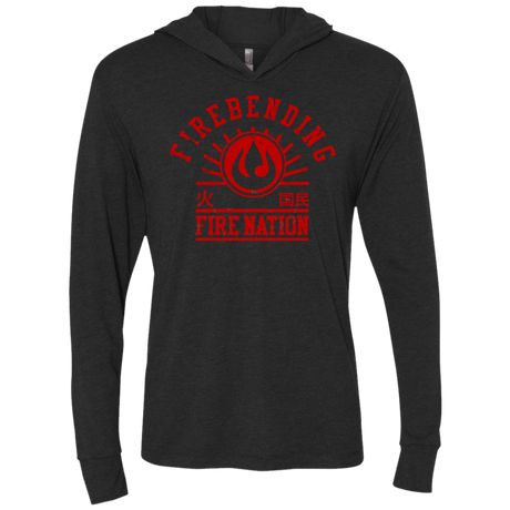 T-Shirts Vintage Black / X-Small Fire Nation Triblend Long Sleeve Hoodie Tee