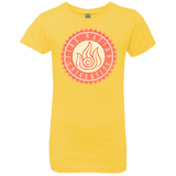 T-Shirts Vibrant Yellow / YXS Fire Nation Univeristy Girls Premium T-Shirt