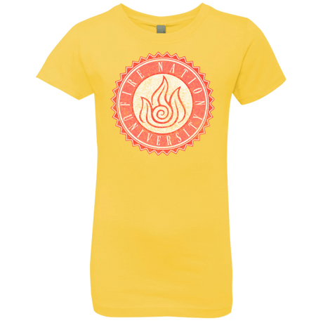 T-Shirts Vibrant Yellow / YXS Fire Nation Univeristy Girls Premium T-Shirt