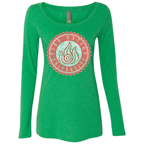 T-Shirts Envy / Small Fire Nation Univeristy Women's Triblend Long Sleeve Shirt