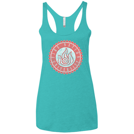 T-Shirts Tahiti Blue / X-Small Fire Nation Univeristy Women's Triblend Racerback Tank